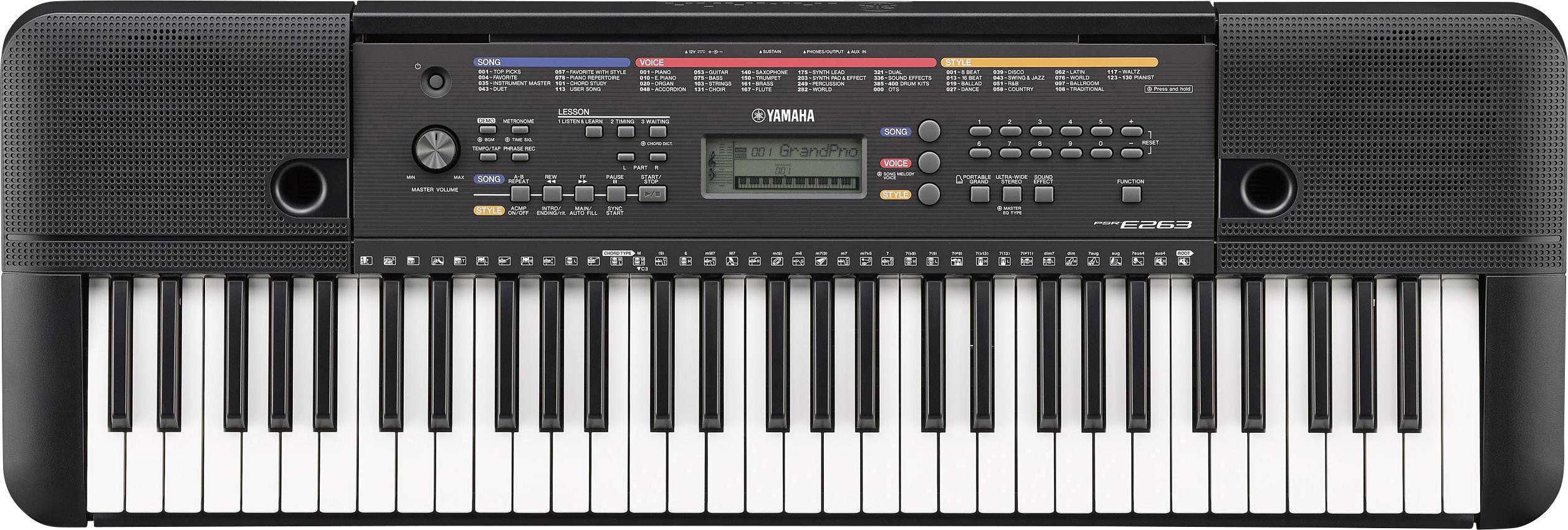 yamaha e263 keyboard price