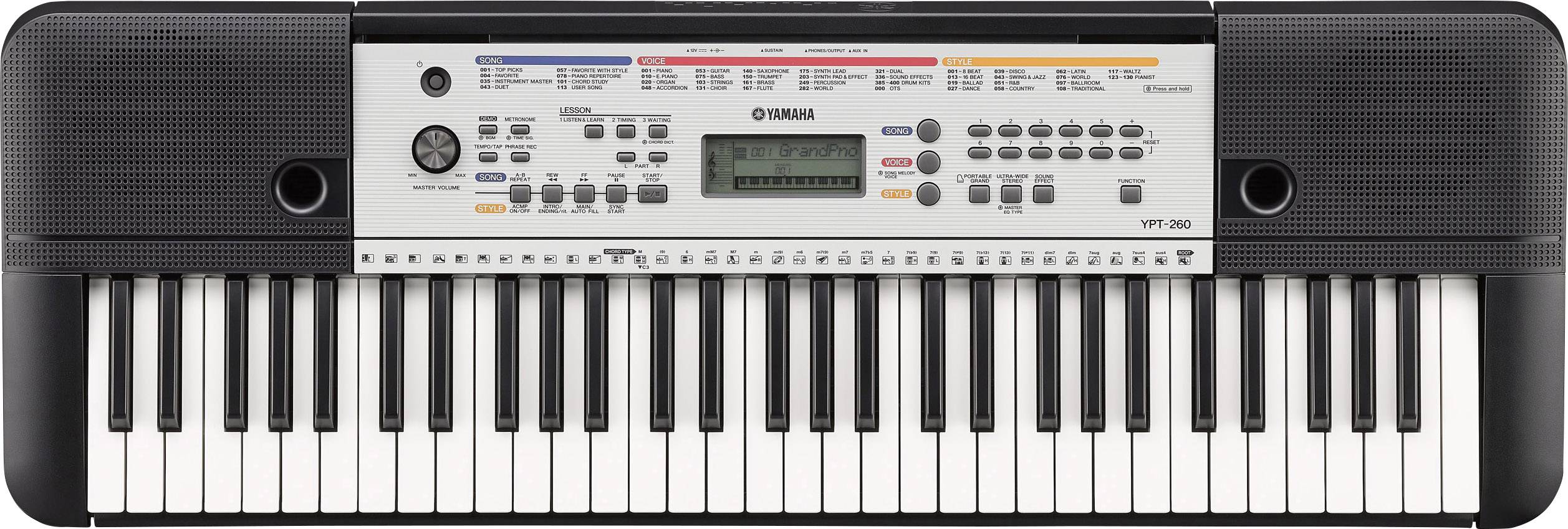 yamaha keyboard ypt 250