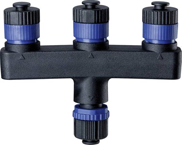 Paulmann 93929 93929 Plug & Shine lighting 3-way splitter Black
