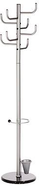 ALCO Coat stand 2802 Garderobenstaender No. of hooks: 8 (Ø x H) 40 cm x 172 cm Metal (powder-finished) Silver 1 pc(s)