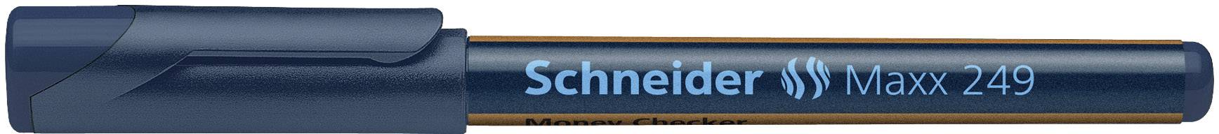 Dark blue permanent marker with the inscription 'Schneider Maxx 249'.