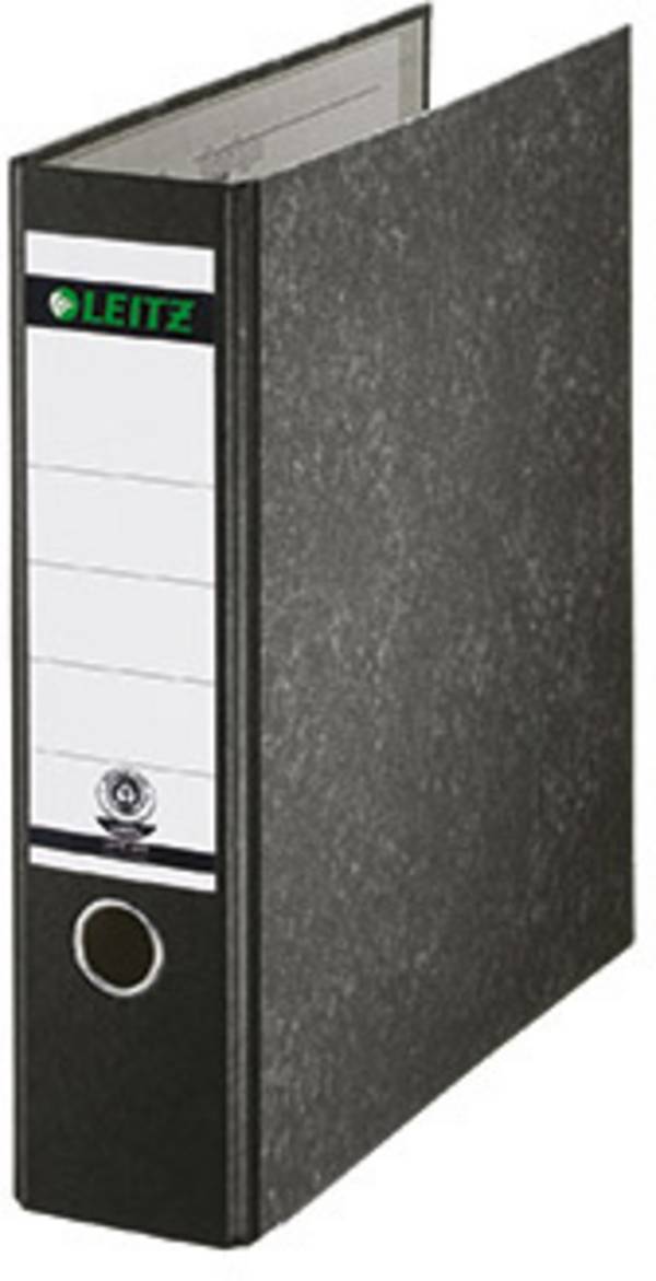 Leitz Folder 1070 A4 Spine width: 80 mm Black Paste paper 2 brackets 10700000