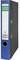 A blue folder with a label on the side, suitable for document archiving, featuring two metal eyelets for stability.