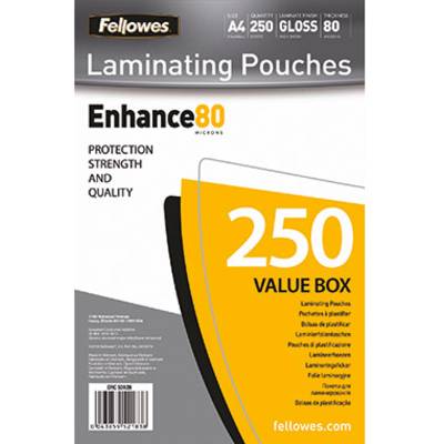 Fellowes Laminate sheet A4 80 micron glossy  250 pc(s)