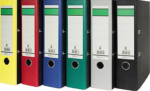 HEAD Folder Wolkenmarmor A4 Spine width: 80 mm Yellow Paste paper 2 brackets 120006910