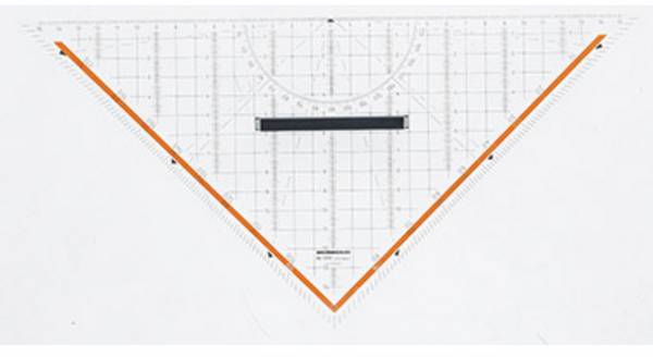 Rumold Triangle 1058 Transparent Hypotenuse length: 32.5 cm