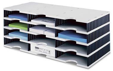 styro styrodoc trio 1554416 Letter sorter basic unit C4 No. of drawers: 12
