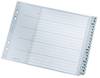 Leitz 1262 Index A4, Oversized A-Z Polypropylene Grey 20 dividers 12620000