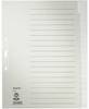 Leitz 1220 Index A4, Oversized Blank Flax paper Grey 20 dividers 12200085