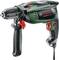 A green Bosch hammer drill with a black handle and red controls, model 'UniversalImpact 800'.