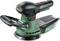 'Bosch Orbital Sander with ergonomic handle and dust collection system, Model AdvancedOrbit 18, colour green and black.'