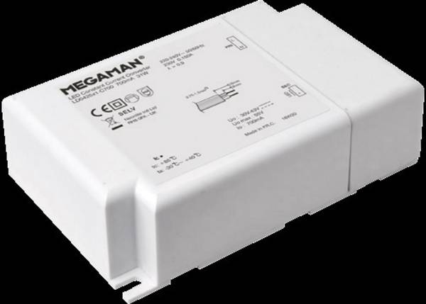 Megaman LD0425x1-C700 LED driver Constant current 31 W 0.7 A 30 - 43 V DC not dimmable 1 pc(s)