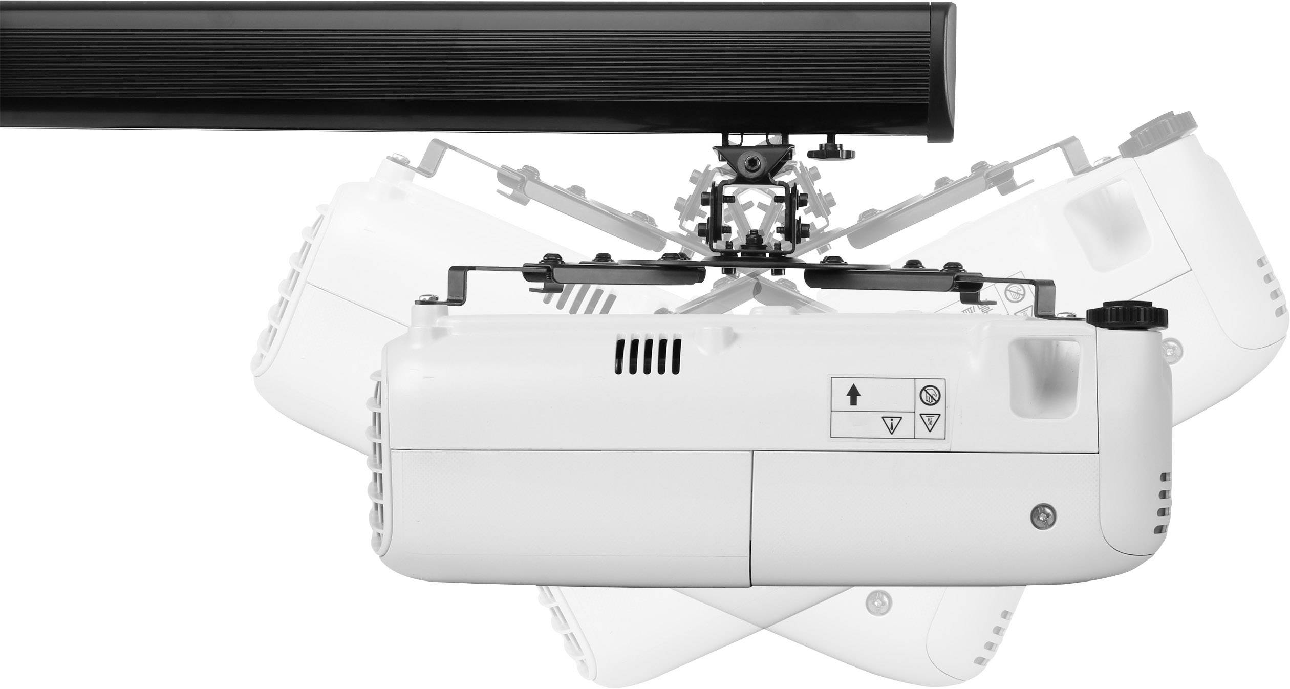 Short distance Projector wall mountTiltable, Rotatable;Distance to wall (max.) 75 cmSpeaKa