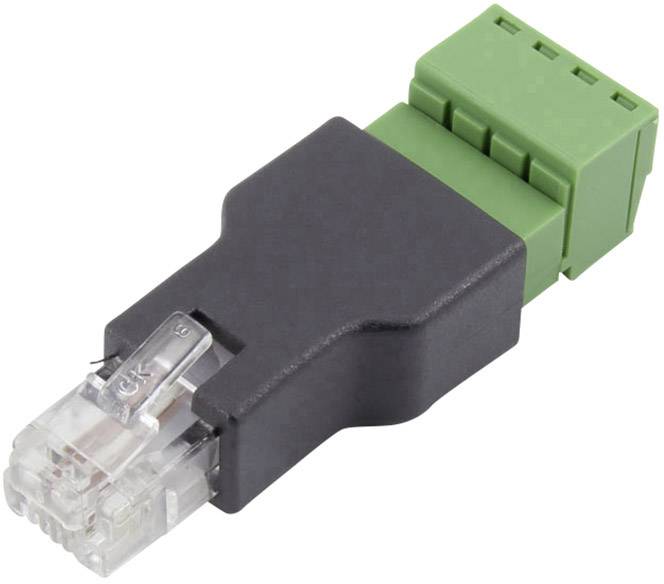 TRU COMPONENTS FL-29 RJ11 Terminal Adapter FL-29 Plug, straight No. of pins (RJ) 6P4C 1 pc(s)