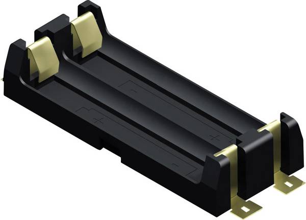 Keystone Electronics 1012 Battery tray 2x AA SMD (L x W x H) 69 x 30 x 15 mm