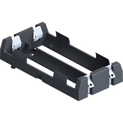 Keystone Electronics 1047 Battery tray 2x 18650 Solder lug (L x W x H) 77 x 40 x 15 mm