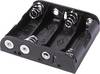 MPD;BC4AAB;Battery tray;4X AA;Pin contact;(L x W x H) 61 x 57 x 15 mm