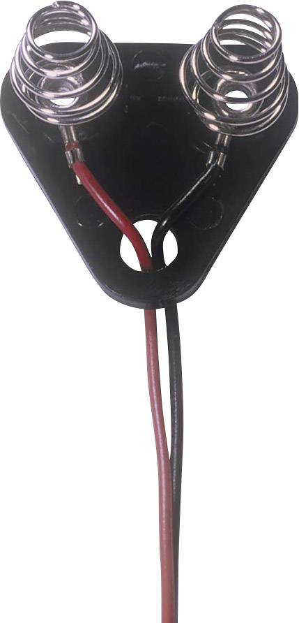 MPD DU1-M-306 Battery clip x Spring-loaded contact, Cable (L x W x H) 29 x 27 x 2 mm