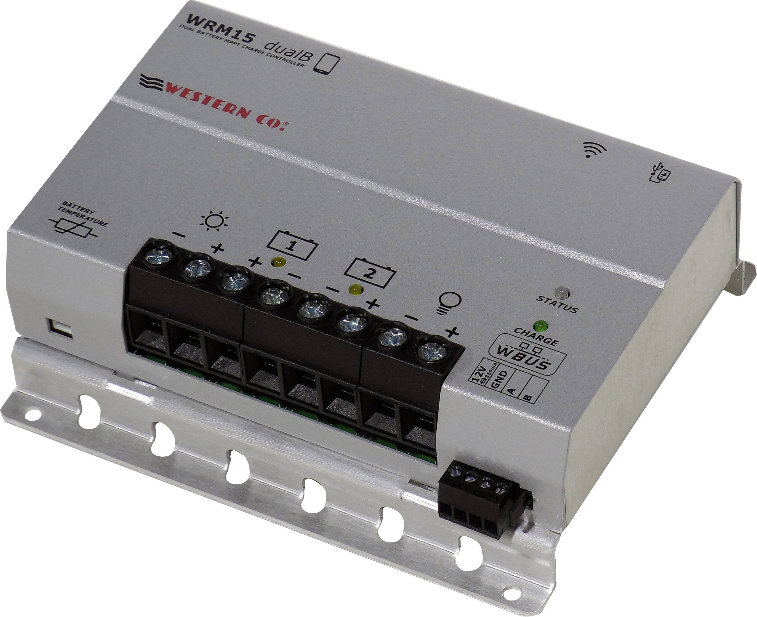 Western Co. WRM15 dualB Charge controller MPPT 12 V, 24 V 15 A