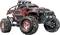 Remote-controlled black and red off-road vehicle with large, chunky tyres, adorned with the 'X King' inscription.