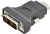 Digitus DB-320500-000-S DVI / HDMI Adapter [1x DVI-D plug - 1x HDMI socket] Black Single shield, Shielded