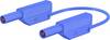 Stäubli SLK410-E/N/SIL Safety test lead Banana jack 4 mm Banana jack 4 mm 0.75 m Blue 1 pc(s)
