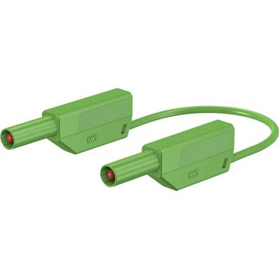 Stäubli SLK425-E/N Safety test lead Banana jack 4 mm Banana jack 4 mm 25.00 cm Green 1 pc(s)-0