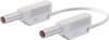 Stäubli SLK425-E/N Safety test lead Banana jack 4 mm Banana jack 4 mm 0.50 m White 1 pc(s)