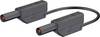 Stäubli SLK4075-E/N Safety test lead Banana jack 4 mm Banana jack 4 mm 0.50 m Black 1 pc(s)