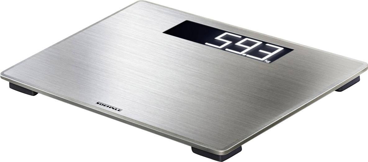 Soehnle Style Sense Safe 300 Bathroom scales Digital Weight range=180 kg Stainless steel (brushed)