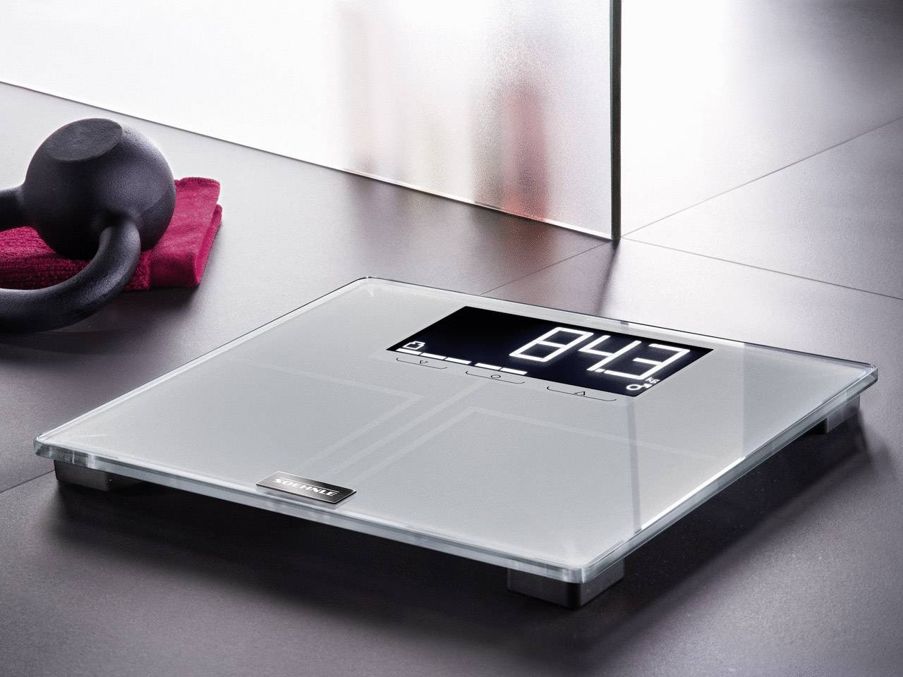 Soehnle Shape Profi 300 Smart bathroom scales Weight range=200 kg Grey-2