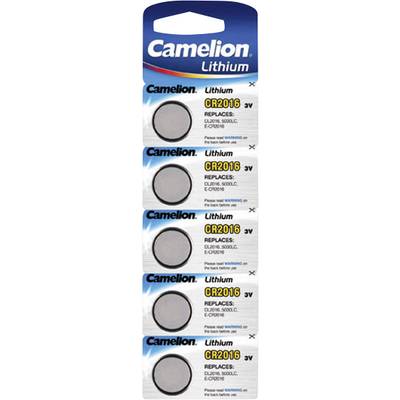 Camelion Button cell CR2 016 3 V 5 pc(s) 75 mAh Lithium CR2016