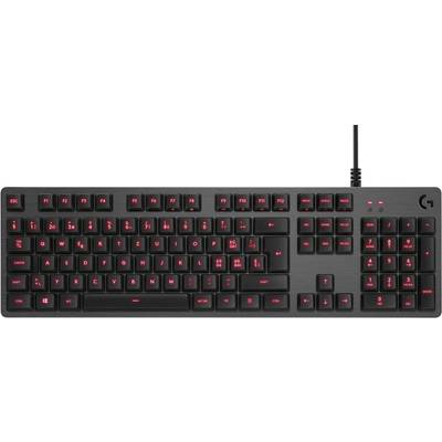 Logitech Gaming G413 USB Gaming keyboard Backlit German, QWERTZ, Windows® Red, Black