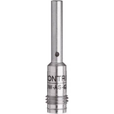 A metallic cylinder with a smooth surface and small holes. It has grooves at the bottom end and a uniform design.