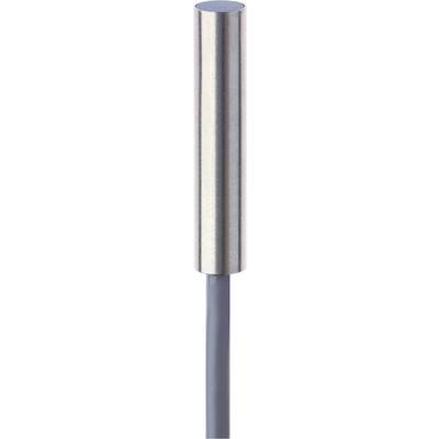 Cylindrical metal object with a grey cable at the bottom, possibly a sensor or electrical connection.
