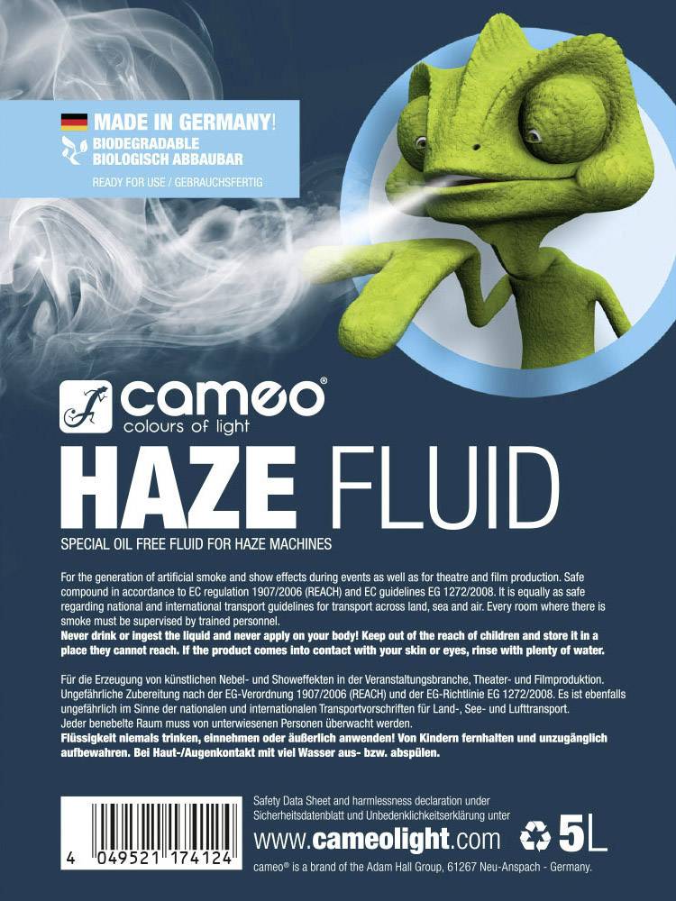Cameo Haze Fluid Haze fluid 5 l-1