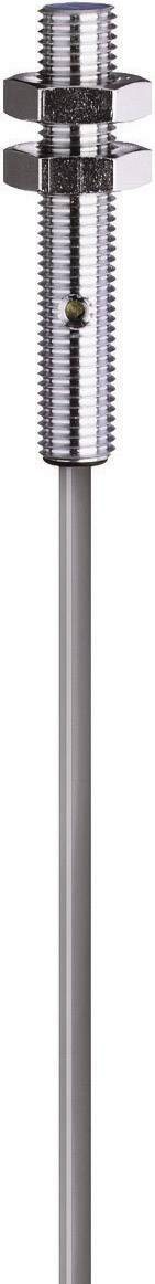 Metal sensor rod with thread and hexagonal nut, suitable for precise measurements in industrial applications.