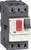 'A motor protection switch from Schneider Electric with a rotary knob for current adjustment from 0.16 to 0.25 A and an ON/OFF switch.'