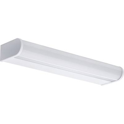 White, cylindrical ceiling light with a simple design.