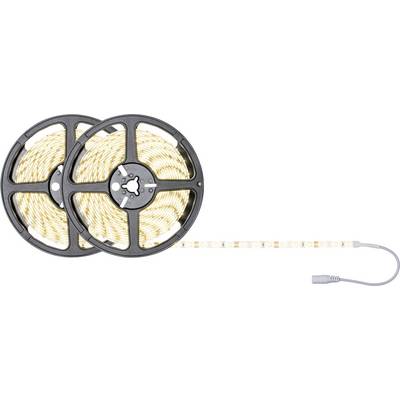 Two rolls of LED strip lights, one partially unrolled with visible connection cable.