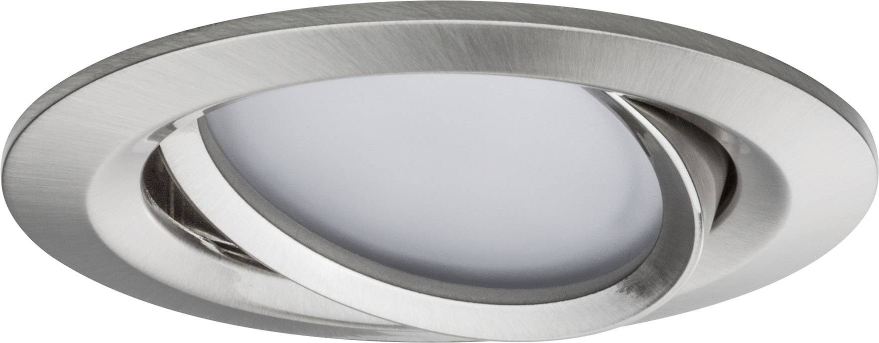 Paulmann 93941 Coin RGBW LED recessed light 3-piece set LED (monochrome) Built-in LED 6 W Iron (brushed)-1