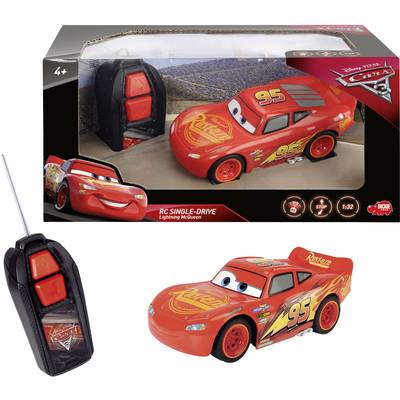 Buy Dickie Toys 203081000 RC Cars 3 Lightning McQueen Single Drive RC model  car for beginners Electric Road version