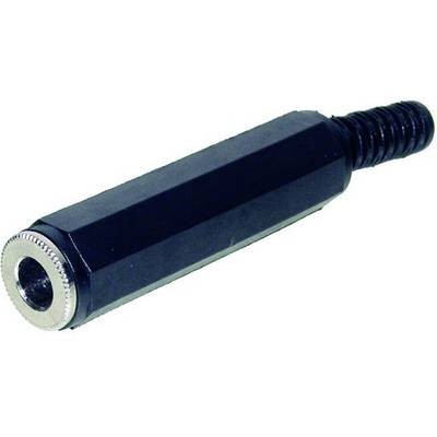 A black screw head with a silver hexagon and knurled edge. It has a thread on one side.