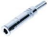 TRU COMPONENTS 1559787 6.35 mm audio jack Connector, straight Number of pins: 3 Stereo Silver 1 pc(s)