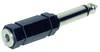 TRU COMPONENTS Jack adapter Jack plug 6.35 mm - Jack socket 3.5 mm Mono Number of pins:2 1 pc(s)