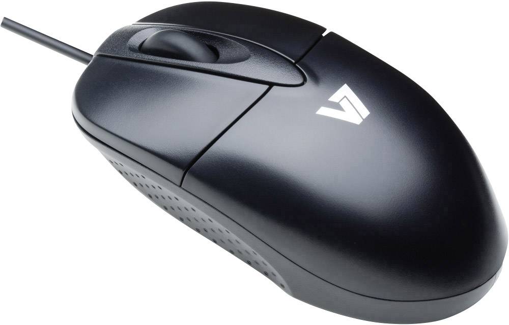 V7 Videoseven M30P10-7E Mouse USB Optical Black 3 Buttons 1000 dpi