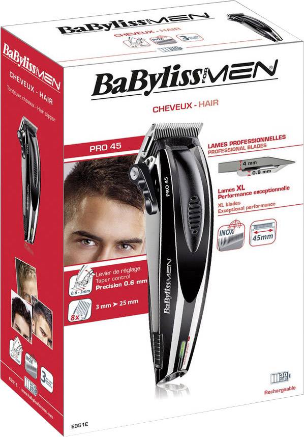 Babyliss Pro 45 - E951E Hair clipper Black