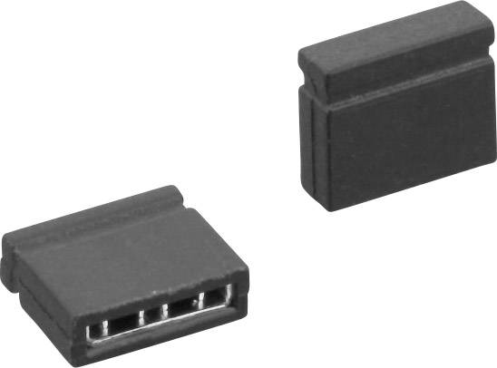 Two black plastic elements in rectangular form that serve as protective caps for USB ports or similar connectors.