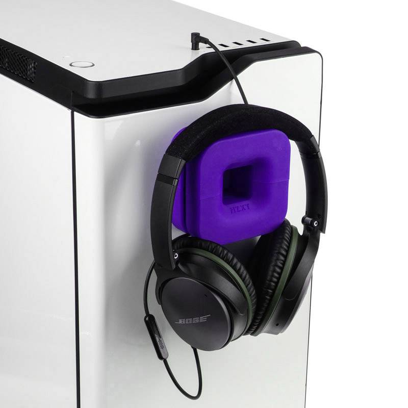 NZXT Puck Headphones holder Built-in cable duct Purple | Conrad.com