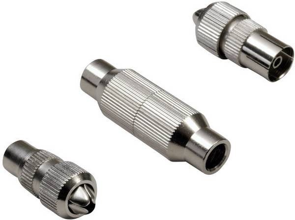 BKL Electronic 0403541 Coax plug set  Connections: IEC coax connector, IEC coax socket  1 Set